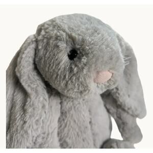 Jellycat Bashful Grey Bunny Stuffed Animal, Medium 12 inches Plush Toy